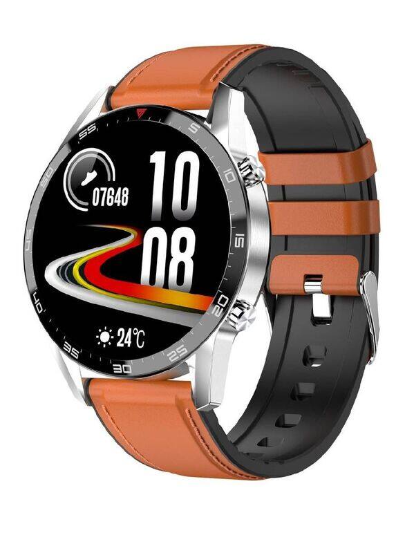 Hyx Bluetooth Calling IP67 Waterproof Heart Rate Monitor Fitness Tracker Smartwatch Silver/Brown
Hyx Bluetooth Calling IP67 Waterproof Heart Rate Monitor Fitness Tracker Smartwatch Silver/Brown