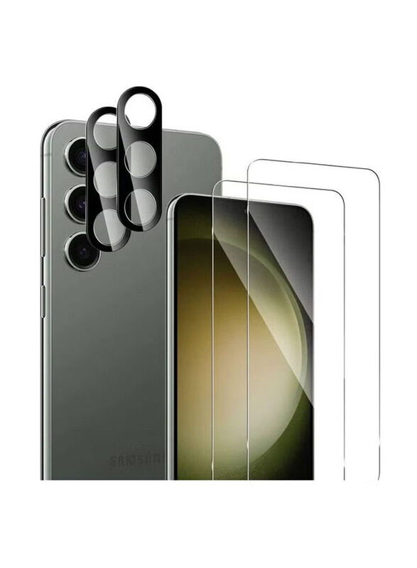 Generic Samsung Galaxy S23 Plus 2 x Edge-to-Edge Tempered Glass Screen Protector + 2 x Camera Lens, Black/Clear
Generic Samsung Galaxy S23 Plus 2 x Edge-to-Edge Tempered Glass Screen Protector + 2 x Camera Lens, Black/Clear
