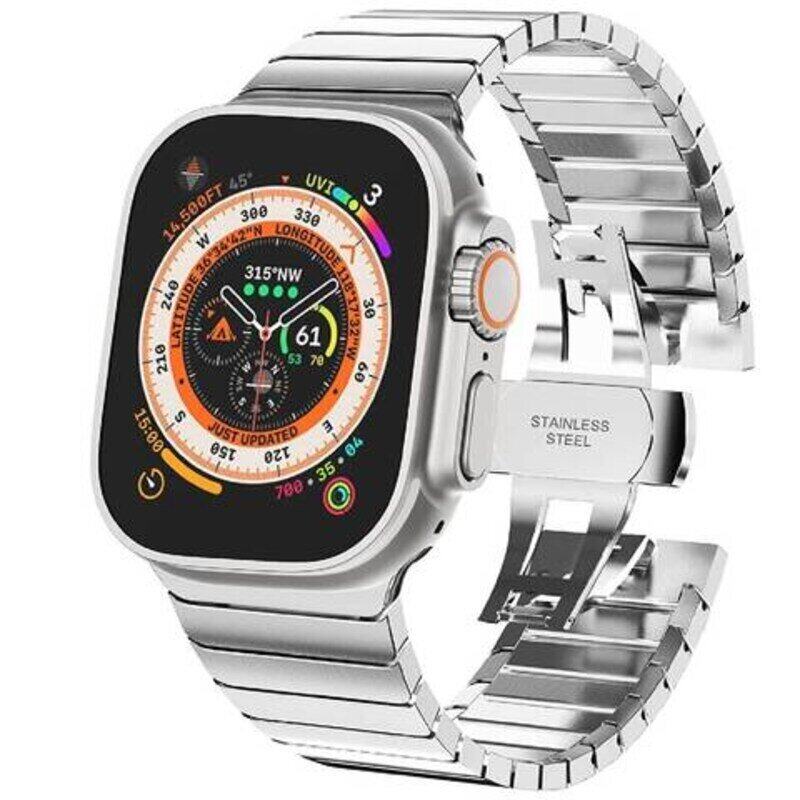 Generic Replacement Stainless Steel Metal Strap for Apple Ultra Watch 49mm, Silver
Generic Replacement Stainless Steel Metal Strap for Apple Ultra Watch 49mm, Silver