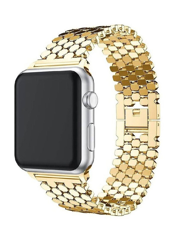 Generic Stainless Steel Strap for Apple Watch Series 7/6/5/4/3/2/1/SE 42mm 44mm 45mm, Gold
Generic Stainless Steel Strap for Apple Watch Series 7/6/5/4/3/2/1/SE 42mm 44mm 45mm, Gold