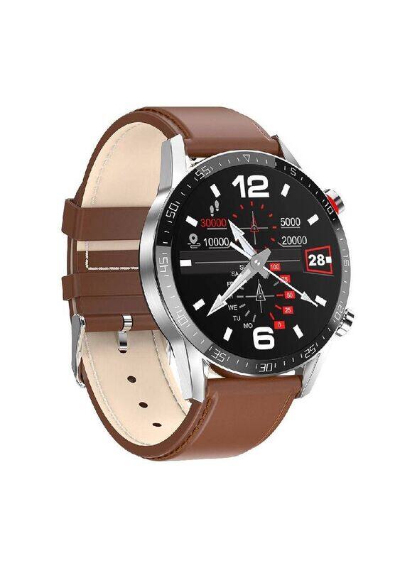 Hyx Full Touch Screen Blood Oxygen Monitor Wristband Bluetooth Call Activity Tracker Music Control Smartwatch Silver/Brown
Hyx Full Touch Screen Blood Oxygen Monitor Wristband Bluetooth Call Activity Tracker Music Control Smartwatch Silver/Brown
