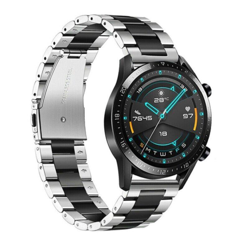 Generic 22mm Replacement Stainless Steel Watch Wristband for Huawei GT2 46mm, Honor Magic 2 46mm & Honor Magic Watch, Black/Silver
Generic 22mm Replacement Stainless Steel Watch Wristband for Huawei GT2 46mm, Honor Magic 2 46mm & Honor Magic Watch, Black/Silver