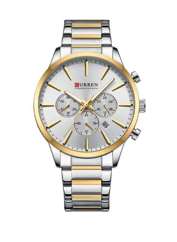 Curren Luminous Display Auto Date Calendar Luxury Wrist Watch for Men with Stainless Steel Band, Water Resistant, 8435, Silver/Gold-Silver/Gold
Curren Luminous Display Auto Date Calendar Luxury Wrist Watch for Men with Stainless Steel Band, Water Resistant, 8435, Silver/Gold-Silver/Gold