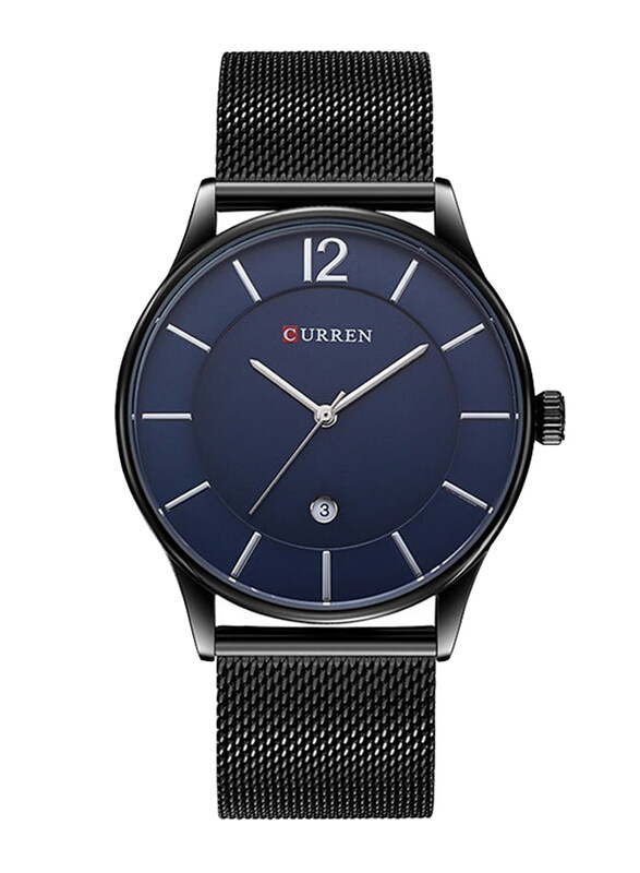 Curren Analog Watch for Men with Stainless Steel Band, Water Resistant, 8231, Black-Blue
Curren Analog Watch for Men with Stainless Steel Band, Water Resistant, 8231, Black-Blue