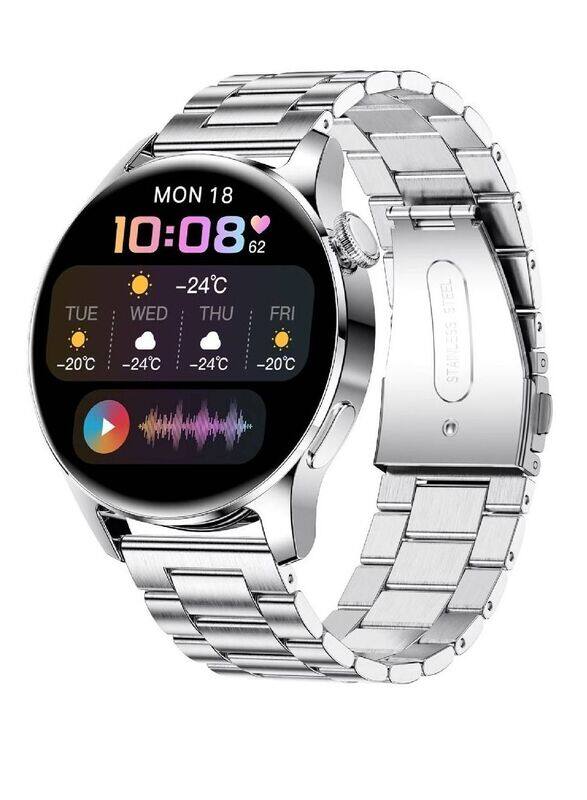 Hyx Bluetooth Calling Fitness Tracker With Heart Rate Sleep Monitor Smart Watch For iPhone Android Silver
Hyx Bluetooth Calling Fitness Tracker With Heart Rate Sleep Monitor Smart Watch For iPhone Android Silver