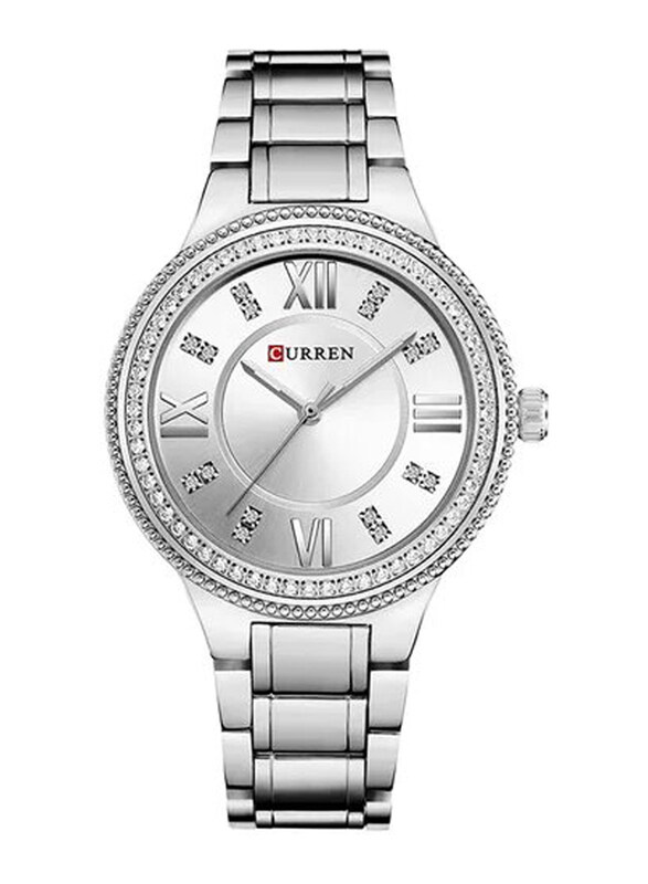 Curren Analog Watch for Girls with Stainless Steel Band, Water Resistant, C9004L-3, Silver
Curren Analog Watch for Girls with Stainless Steel Band, Water Resistant, C9004L-3, Silver