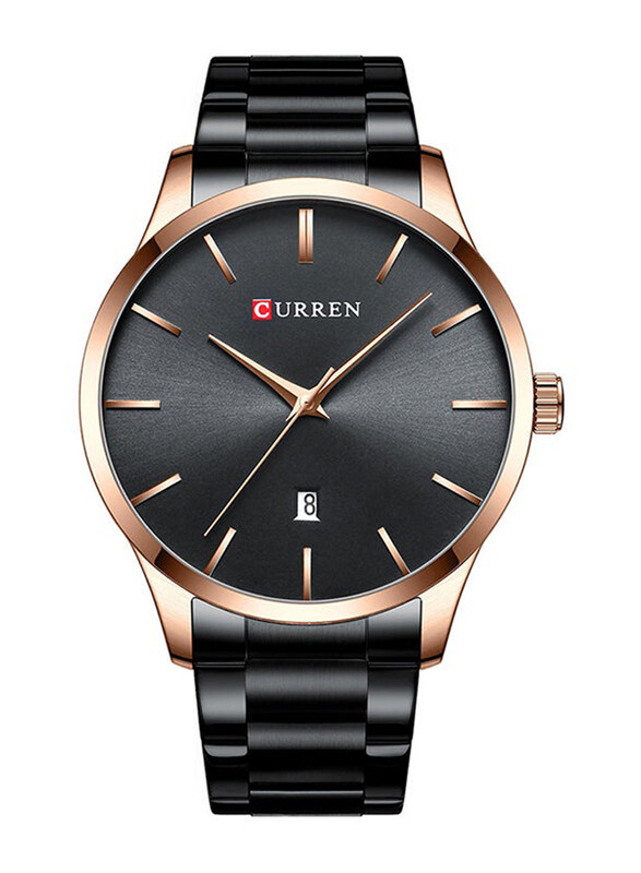 Curren Analog Watch for Women with Stainless Steel Band, Water Resistant, 8357, Black
Curren Analog Watch for Women with Stainless Steel Band, Water Resistant, 8357, Black