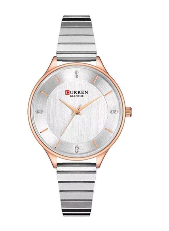 Curren 9041 Luxury Analog Quartz Watch for Women with Stainless Steel Band, Water Resistant, Silver
Curren 9041 Luxury Analog Quartz Watch for Women with Stainless Steel Band, Water Resistant, Silver