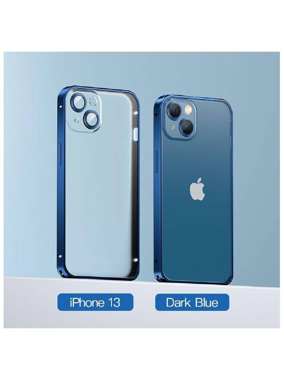 Generic Apple iPhone 13 2 in 1 Camera Protection Anti-Drop Back Mobile Phone Case Cover with Matte Translucent Shell & Aluminium Alloy Frame, Dark Blue
Generic Apple iPhone 13 2 in 1 Camera Protection Anti-Drop Back Mobile Phone Case Cover with Matte Translucent Shell & Aluminium Alloy Frame, Dark Blue
