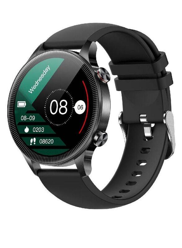 Hyx Bluetooth Calling 5ATM Waterproof Fitness Tracker With Heart Rate Sleep Monitor Round Smartwatch For Android And iOS Black
Hyx Bluetooth Calling 5ATM Waterproof Fitness Tracker With Heart Rate Sleep Monitor Round Smartwatch For Android And iOS Black