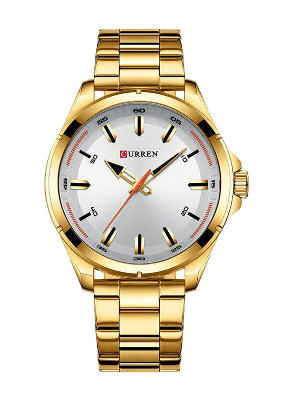 Curren Analog Stylish Wrist Watch for Men with Alloy Band, J3659G-KM, Gold-White
Curren Analog Stylish Wrist Watch for Men with Alloy Band, J3659G-KM, Gold-White