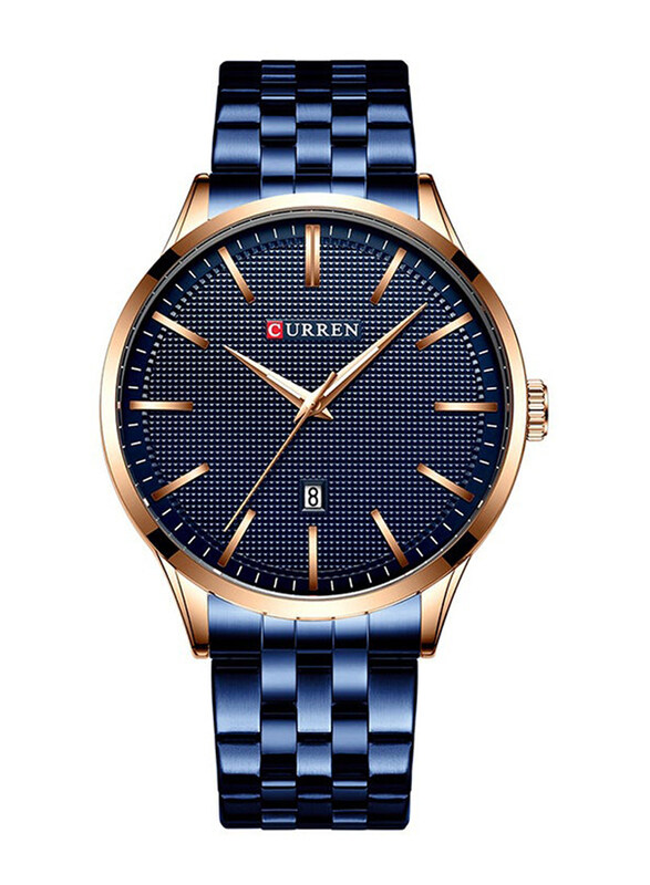 Curren Luminous Analog Wrist Watch for Unisex with Alloy Band, Water Resistant, J4265BL, Blue-Blue
Curren Luminous Analog Wrist Watch for Unisex with Alloy Band, Water Resistant, J4265BL, Blue-Blue