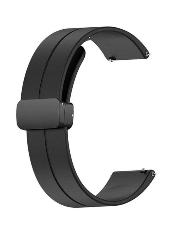 Perfii Replacement Silicone Watch Strap with 22mm Magnetic Folding Buckle Wristband for Xiaomi Mi Watch Revolve, Black
Perfii Replacement Silicone Watch Strap with 22mm Magnetic Folding Buckle Wristband for Xiaomi Mi Watch Revolve, Black
