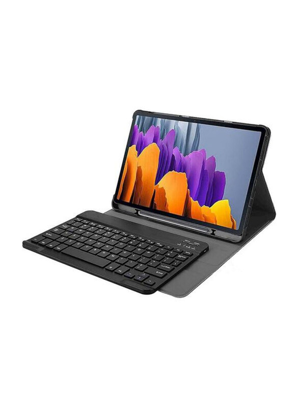QuickTech Magnetically Detachable Wireless English Keyboard Case with S Pen Holder, Lightweight Smart Cover for Samsung Galaxy Tab S7+ 12.4" (2020) SM
QuickTech Magnetically Detachable Wireless English Keyboard Case with S Pen Holder, Lightweight Smart Cover for Samsung Galaxy Tab S7+ 12.4" (2020) SM