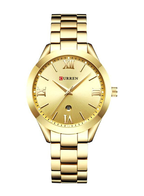 Curren Analog Watch for Girls with Stainless Steel Band, Water Resistant, 9007, Gold
Curren Analog Watch for Girls with Stainless Steel Band, Water Resistant, 9007, Gold