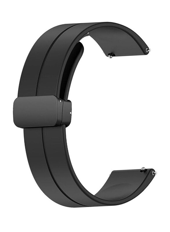 Perfii Replacement Silicone Watch Strap 22mm Magnetic Folding Buckle Wristband for Huawei Watch GT Runner/Watch GT Active/Watch 2 Classic, Black
Perfii Replacement Silicone Watch Strap 22mm Magnetic Folding Buckle Wristband for Huawei Watch GT Runner/Watch GT Active/Watch 2 Classic, Black