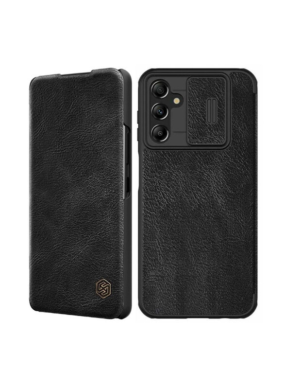 Nillkin Samsung Galaxy A24 4G Leather Mobile Phone Back Case Cover With Slide Camera Protection, Black
Nillkin Samsung Galaxy A24 4G Leather Mobile Phone Back Case Cover With Slide Camera Protection, Black