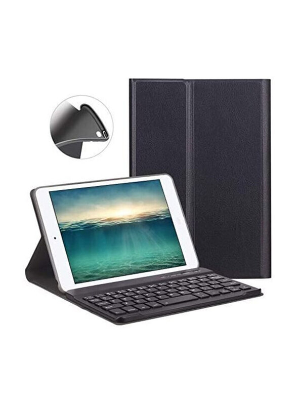 Ntech Magnetically Detachable Wireless Bluetooth English Keyboard with Ultra Slim Shell Stand Cover for iPad Mini 4 7.9", Black
Ntech Magnetically Detachable Wireless Bluetooth English Keyboard with Ultra Slim Shell Stand Cover for iPad Mini 4 7.9", Black