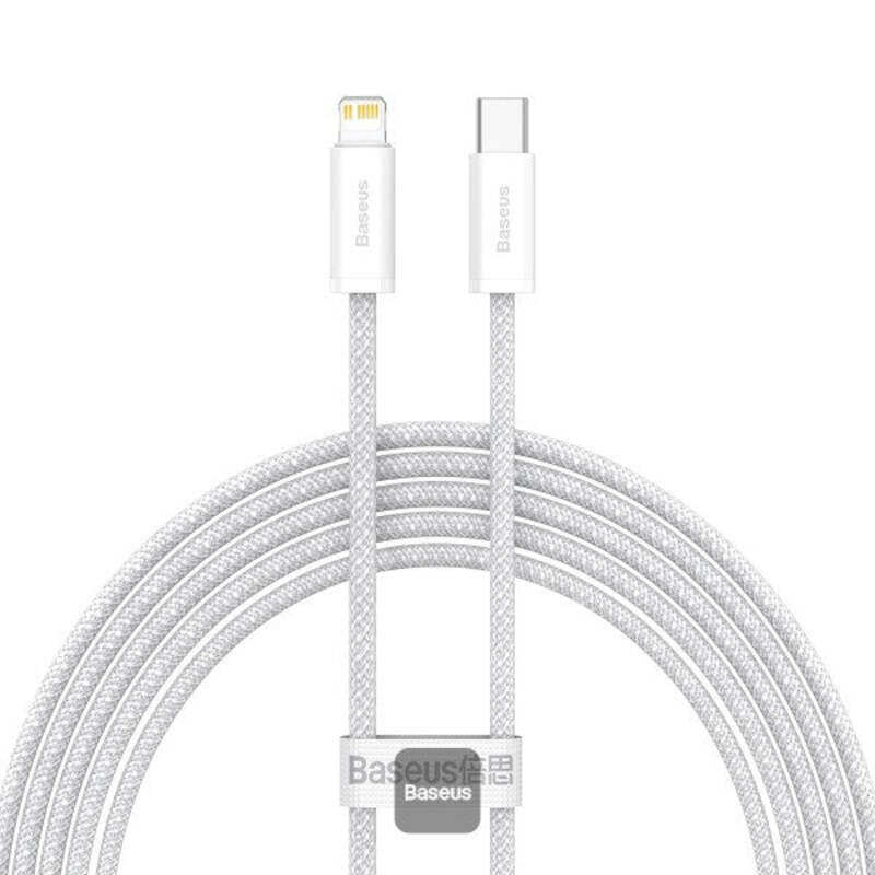 Baseus Dynamic Series Fast Charging Data Cable Type-C to Lightning 20W 2M - White / BLACK
Baseus Dynamic Series Fast Charging Data Cable Type-C to Lightning 20W 2M - White / BLACK