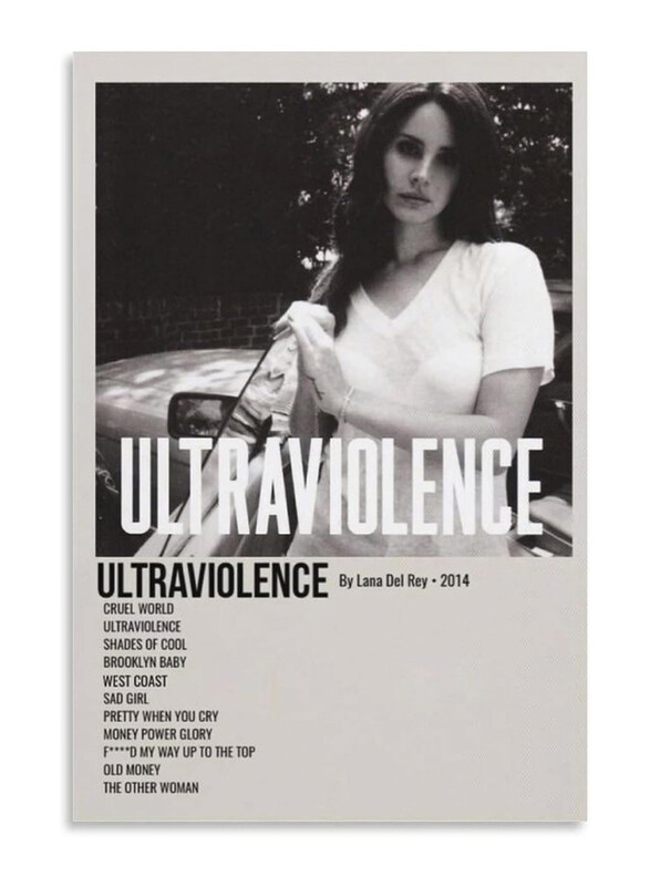 Enypolis Ultraviolence Lana Del Rey Canvas Wall Art Poster, 12 x 18 inch, Black/White
Enypolis Ultraviolence Lana Del Rey Canvas Wall Art Poster, 12 x 18 inch, Black/White