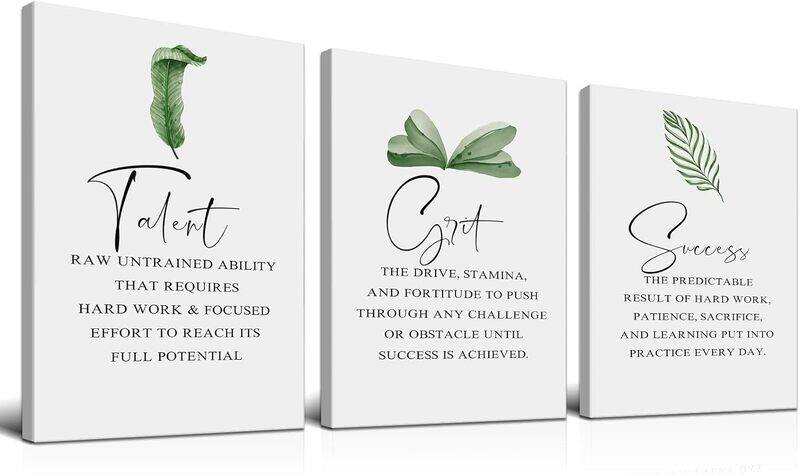 Lanifant Inspirational Motivational Talent Grit Success Quote Canvas Wall Art, 3 Pieces, 12 x 16 inch, Multicolour
Lanifant Inspirational Motivational Talent Grit Success Quote Canvas Wall Art, 3 Pieces, 12 x 16 inch, Multicolour