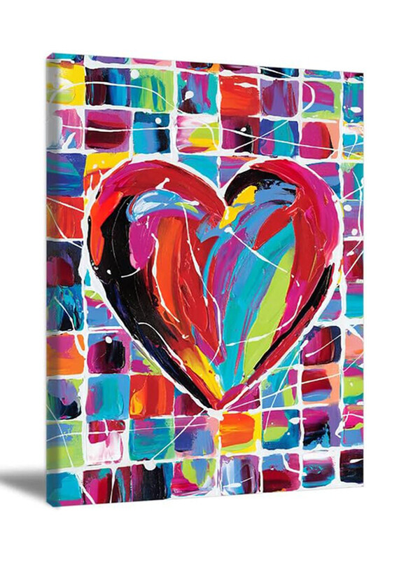 Bszy Get Watercolour Colourful Heart Painting Graffiti Love Canvas Poster, 12 x 16-inch, Multicolour
Bszy Get Watercolour Colourful Heart Painting Graffiti Love Canvas Poster, 12 x 16-inch, Multicolour