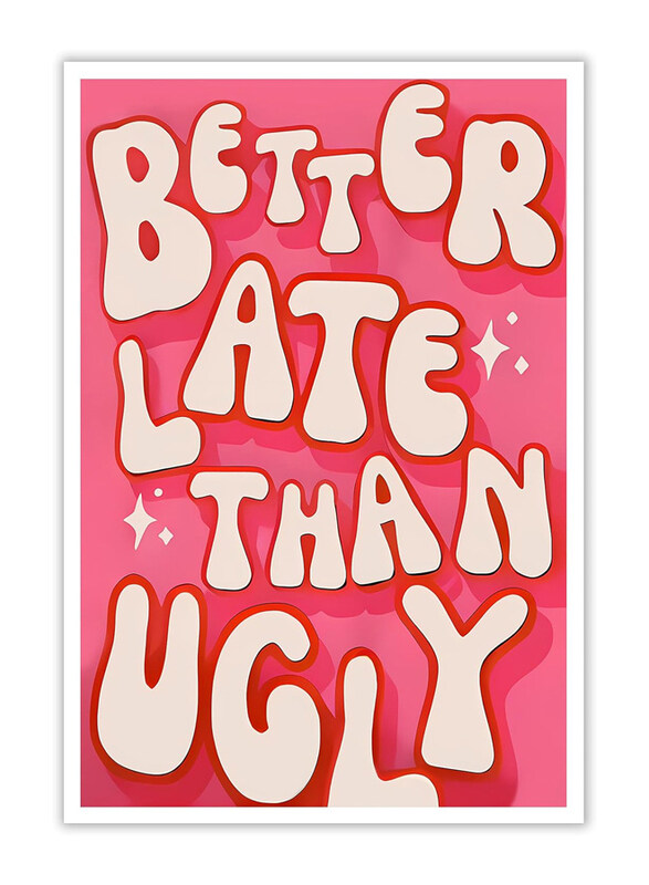 Osdfem Funny Better Late Than Ugly Trendy Idea Vintage Makeup Quotes Wall Art Poster, 12 x 16 inch, Multicolour
Osdfem Funny Better Late Than Ugly Trendy Idea Vintage Makeup Quotes Wall Art Poster, 12 x 16 inch, Multicolour