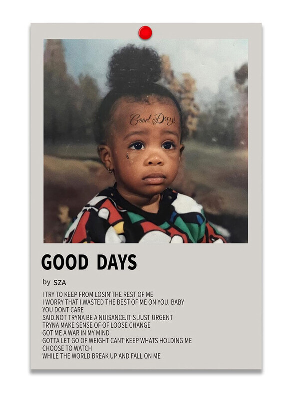 KAONESO Sza Good Days Music Album Cover Posters Unframe for Living Room Office Decoration, 12 x 18 inch, Multicolour
KAONESO Sza Good Days Music Album Cover Posters Unframe for Living Room Office Decoration, 12 x 18 inch, Multicolour