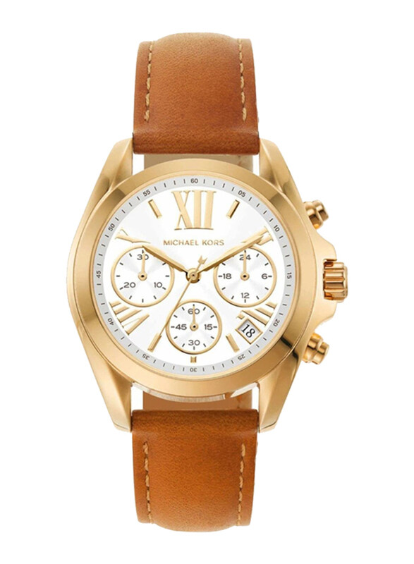Michael Kors Analog Watch for Women with Leather Band, Water Resistant and Chronograph, MK2961, Brown-White
Michael Kors Analog Watch for Women with Leather Band, Water Resistant and Chronograph, MK2961, Brown-White