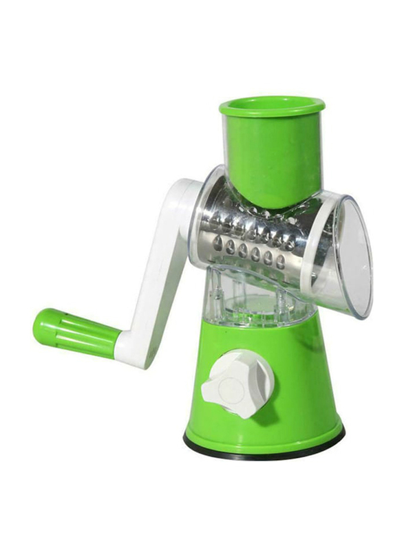

Generic 1-Piece Multi-Function Rotary Grater Vegetable Cutter, Green