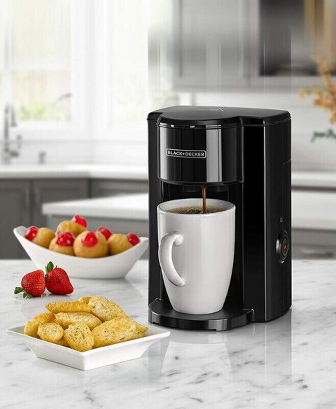Black+Decker 125ml Coffee Machine with Coffee Mug for Drip Coffee & Espresso, 350W, DCM25N-B5, Black
Black+Decker 125ml Coffee Machine with Coffee Mug for Drip Coffee & Espresso, 350W, DCM25N-B5, Black