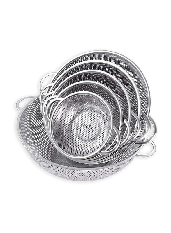 Royal Polar 6-Piece Vegetable Strainer Sifter Colander Sieve Stainless Steel Kitchen Sink Strong Handle Food Basket Set, Silver
Royal Polar 6-Piece Vegetable Strainer Sifter Colander Sieve Stainless Steel Kitchen Sink Strong Handle Food Basket Set, Silver