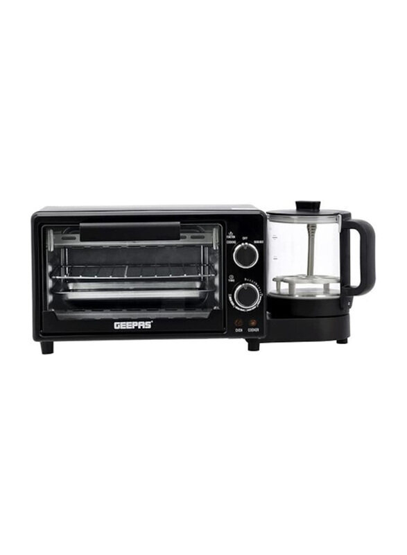 Geepas 9L Multi Function Breakfast Maker Oven with Health Pot Kettle, 1050W, GBM63048, Black
Geepas 9L Multi Function Breakfast Maker Oven with Health Pot Kettle, 1050W, GBM63048, Black