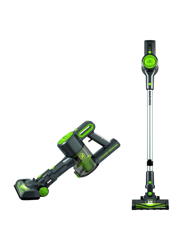 Daewoo Lightweight Cordless Stick Vacuum Cleaner, 0.8L, 150W, FLR00010, Grey/Green
Daewoo Lightweight Cordless Stick Vacuum Cleaner, 0.8L, 150W, FLR00010, Grey/Green