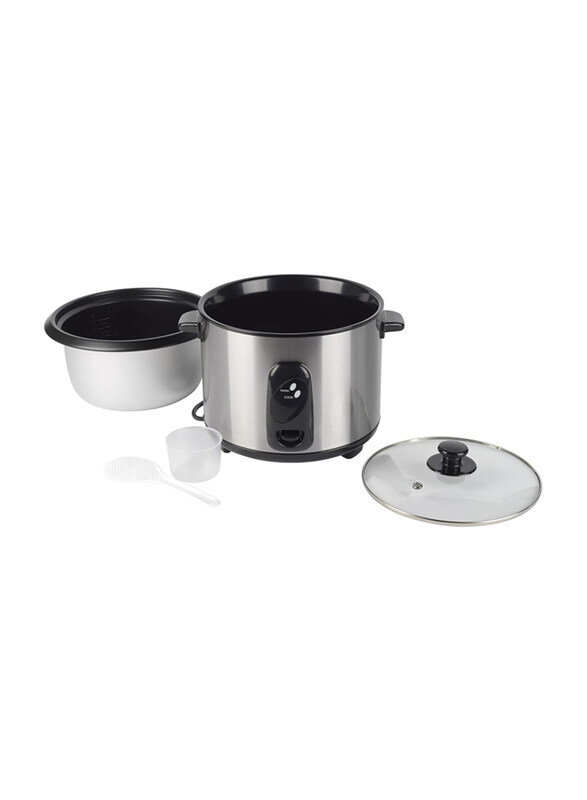 Progress 1.8L Rice Cooker with Removable Non-Stick Bowl & Tempered Glass Lid, 700W, EK4554P, Black/Silver
Progress 1.8L Rice Cooker with Removable Non-Stick Bowl & Tempered Glass Lid, 700W, EK4554P, Black/Silver