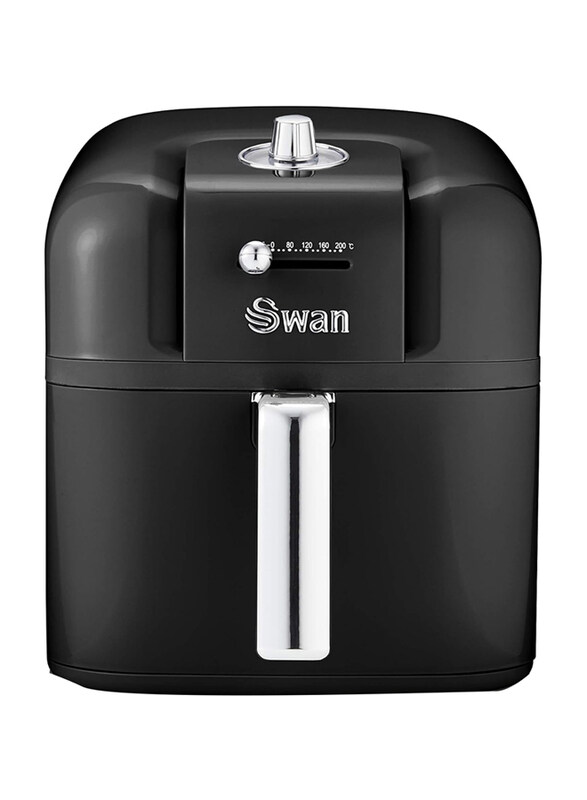 Swan 6L Retro Manual Air Fryer with Adjustable Temperature and 60 Minute Timer, 1800W, SD10510BN, Black
Swan 6L Retro Manual Air Fryer with Adjustable Temperature and 60 Minute Timer, 1800W, SD10510BN, Black