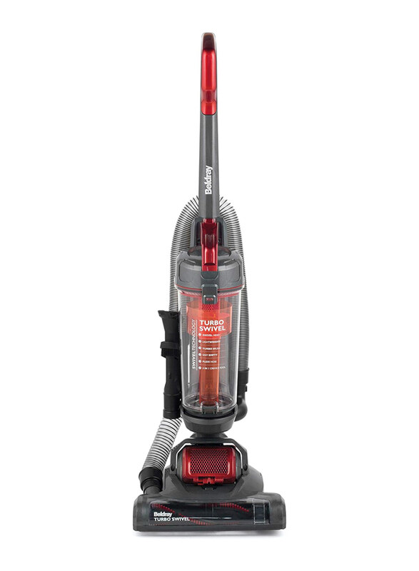 Beldray Turbo Swivel Lite Upright Vacuum Cleaner with Multidirectional Body, 2.5L, 400W, BEL0648, Red/Grey
Beldray Turbo Swivel Lite Upright Vacuum Cleaner with Multidirectional Body, 2.5L, 400W, BEL0648, Red/Grey