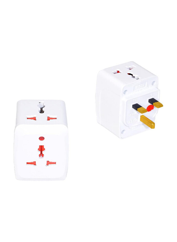 Psychone 3-Way Universal Travel Multi Plug Adapter Socket Extension, 2 Pieces, White
Psychone 3-Way Universal Travel Multi Plug Adapter Socket Extension, 2 Pieces, White