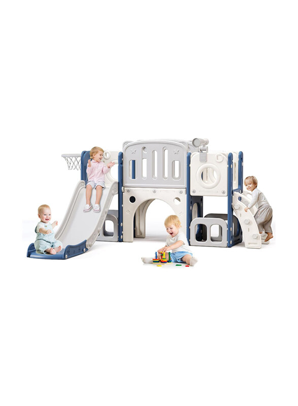 Generic Toddler Slides with Climber Slide, Storage Space and Non-Slip Steps, White/Blue
Generic Toddler Slides with Climber Slide, Storage Space and Non-Slip Steps, White/Blue