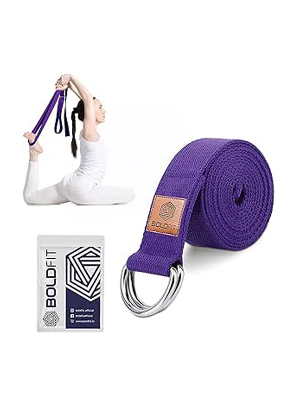 Boldfit Yoga Strap Stretching with Extra Safe Adjustable D-Ring Buckle for Men & Women, 8 Feet, Purple
Boldfit Yoga Strap Stretching with Extra Safe Adjustable D-Ring Buckle for Men & Women, 8 Feet, Purple