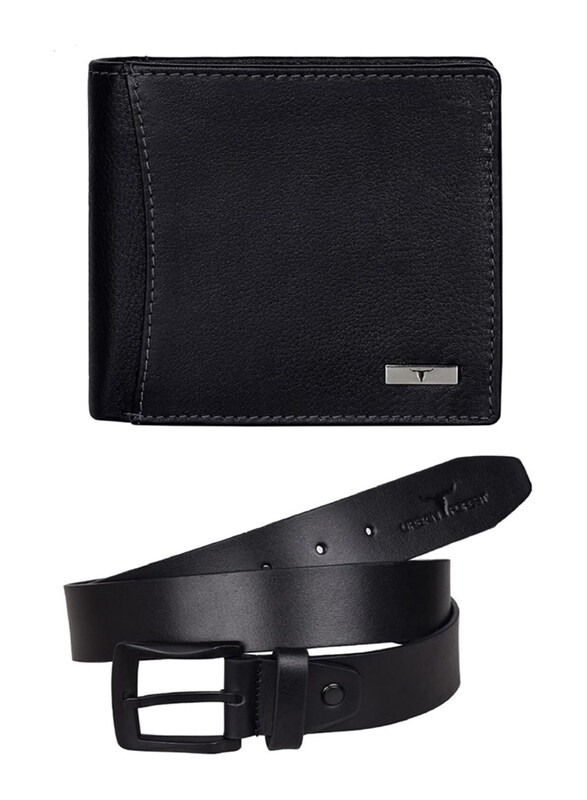 Urban Forest Brian Leather Bifold Wallet & Casual Belt Combo Gift Set For Men, Black
Urban Forest Brian Leather Bifold Wallet & Casual Belt Combo Gift Set For Men, Black