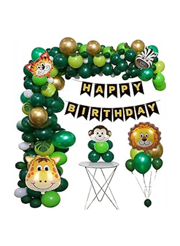 Hk Balloons Jungle Animal Forest Theme Birthday Party Decorations for Boys, 104 Pieces, Multicolour
Hk Balloons Jungle Animal Forest Theme Birthday Party Decorations for Boys, 104 Pieces, Multicolour