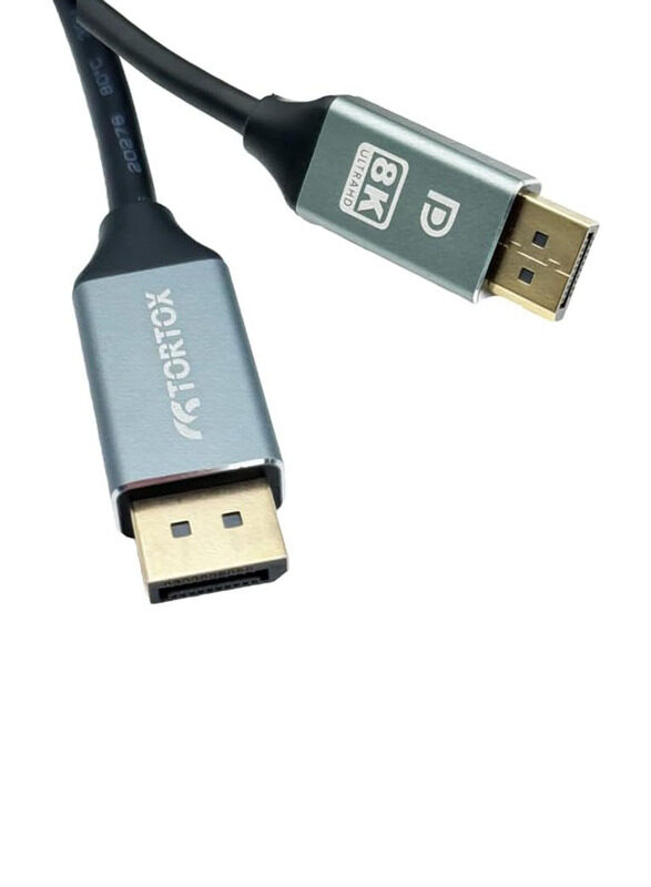 Tortox 2-Meters 8K 60hz 4K 120HZ DisplayPort Cable, DisplayPort Male to DisplayPort Cable, Black
Tortox 2-Meters 8K 60hz 4K 120HZ DisplayPort Cable, DisplayPort Male to DisplayPort Cable, Black