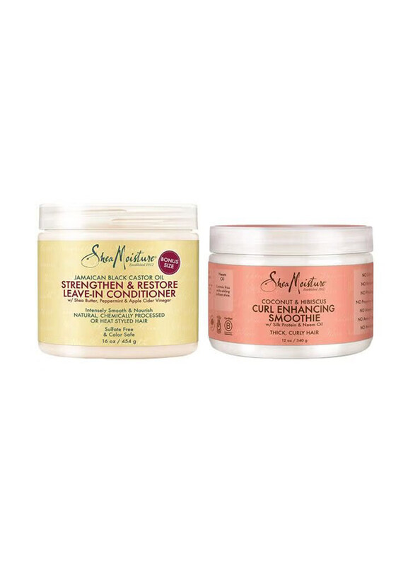 Shea Moisture Strengthen & Restore Leave-In Conditioner & Curl Enhancing Smoothie Set for All Hair Types, 2 Piece
Shea Moisture Strengthen & Restore Leave-In Conditioner & Curl Enhancing Smoothie Set for All Hair Types, 2 Piece