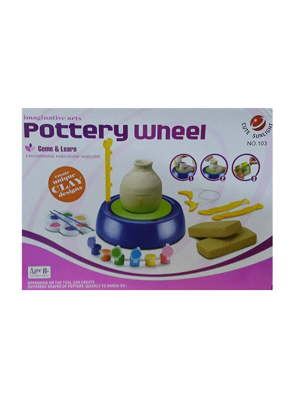 Cute Sunlight Pottery Wheel Set with 2 Distinct Speeds Durable & Sturdy Unique Design, 24 Pieces, Ages 8+
Cute Sunlight Pottery Wheel Set with 2 Distinct Speeds Durable & Sturdy Unique Design, 24 Pieces, Ages 8+