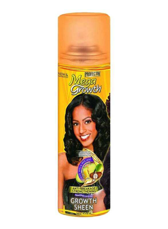 Mega Growth Anti-Breakage Strengthening Sheen Hair Spray for All Hair Types, 269g
Mega Growth Anti-Breakage Strengthening Sheen Hair Spray for All Hair Types, 269g