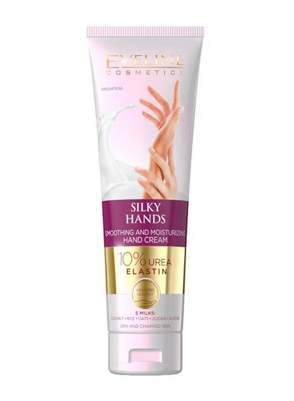 Eveline Cosmetics Silky Hands Smoothing & Moisturizing Cream with 10% Urea Elastin, 100ml
Eveline Cosmetics Silky Hands Smoothing & Moisturizing Cream with 10% Urea Elastin, 100ml
