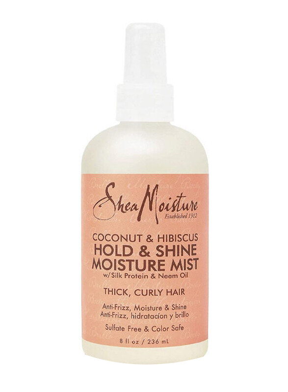 Shea Moisture Coconut & Hibiscus Hold & Shine Moisture Mist for Curly Hair, 236ml
Shea Moisture Coconut & Hibiscus Hold & Shine Moisture Mist for Curly Hair, 236ml