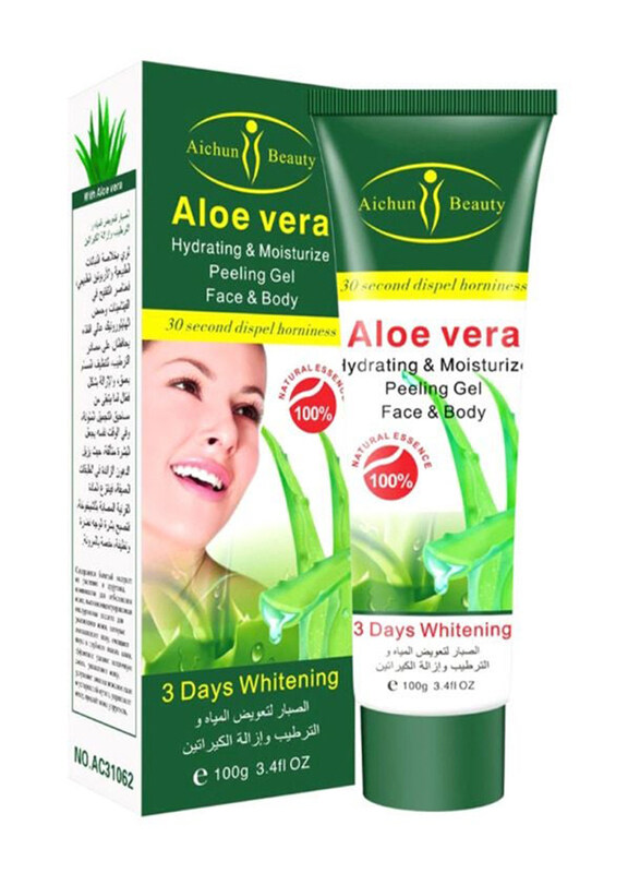 Aichun Beauty Aloe Vera Hydrating And Moisturizing Face And Body Peeling Gel, 100g
Aichun Beauty Aloe Vera Hydrating And Moisturizing Face And Body Peeling Gel, 100g