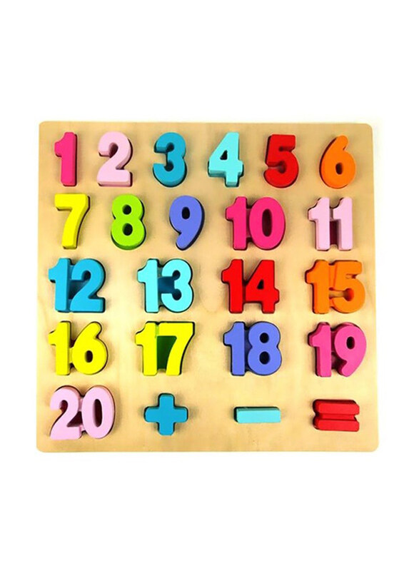 LW Wooden Number Puzzle Toy